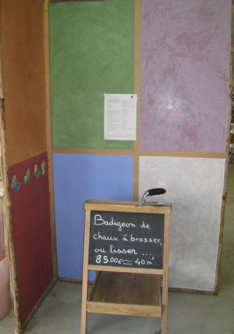 Badigeon de chaux � brosser ou � lisser 