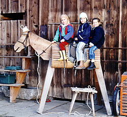 F�r die ersten "Trocken-�bungen" - Kindererlebniswelt auf dem Bauernhof
