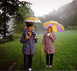 Wandern macht bei jedem Wetter Spa�