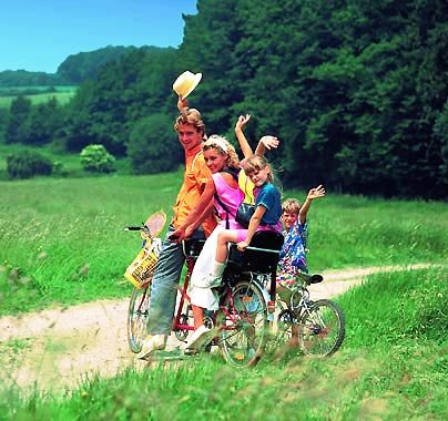 Radltour mit der Familie