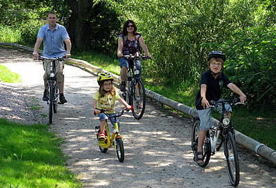 Familienausflug in der Natur