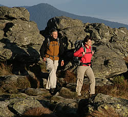 Bergwandern in der Natur des Bayerischen Waldes