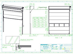 Porte � sections pliants au plafond Compact