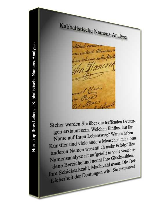Kabbalistische Namens-Analyse