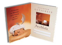 Geschenkgutschein AyvrVeda von KLAPP