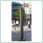 Stilsperrpfosten Basic aus Aluminium Ø 76 mm Stilsperrpfosten Basic aus Aluminium Ø 76 mm