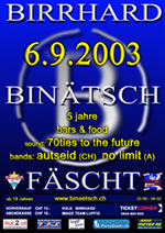 Bin&auml;tsch F&auml;scht 06.09.2003