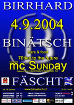 Bin&auml;tsch F&auml;scht  04.09.2004