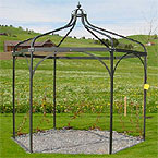 p�nter. blumen. garten. - Gartenbau Pergola sechseckig