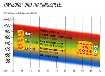 Grafik: ownzone und Trainingsziele