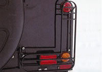 Lampenschutzgitter hinten