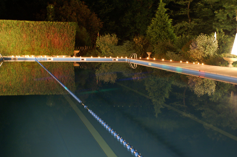 La piscine la nuit