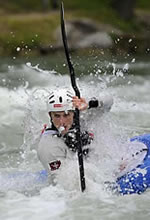 Slalom im Wildwasserkanal Eaux-Vives