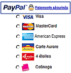 BRELOKS vous offre la possibilit� de payer par Carte Bancaire sur le site PAYPAL, le leader des paiements s�curis�s