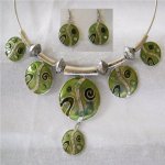 Parure Moderne Ronde - Retrouvez tous les bijoux fantaisie en m�tal dans la boutique Brelok's >>