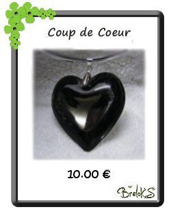 Collier cristal coeur - Bijoux fantaisies Brelok's