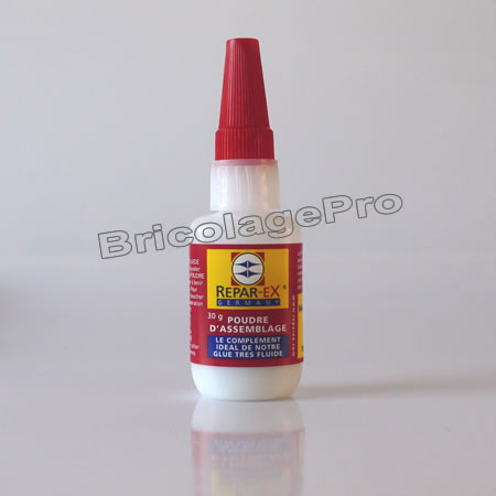 Flacon de poudre d'assemblage colle professionnelle industrielle REPAREX marque Kaindl Oldorff Technologie. Différents conditionnements. A commander dans le shop BricolagePro >>