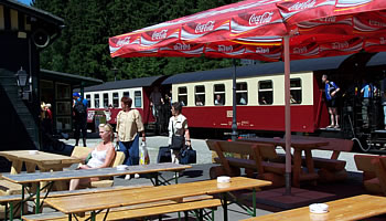 Bewirtung vor der Baude