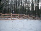 Massiver Sperrzaun hinter der G�rtnerei Sch�vel (3.2.2012)