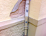 Moltkestra&szlig;e Heidelberg, Sockelsanierung und Fallrohrreparatur