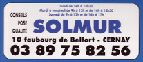 SOLMUR, 10 faubourg de BELFORT CERNAY