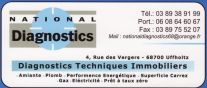 NATIONAL DIAGNOSTICS, techniques immobiliers, 4 rue des Vergers, 68700 UFFHOLTZ