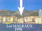 Loi MALRAUX vendue en 1998