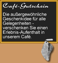 Gutscheine für einen Erlebnis-Aufenthalt im Café Schoko & Wein