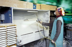 Fabrication du carrelage � Cr�cy la Chapelle