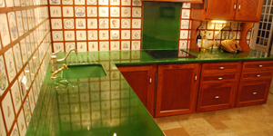 Plan de cuisine en lave