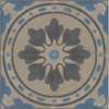 Rosace noir / bleu