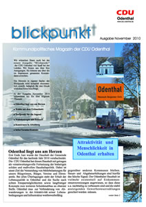 Blickpunkt November 2010 Blickpunkt November 2010