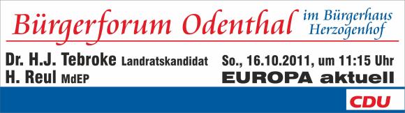 Bild zum B&uuml;rgerforum am 16.10.2011