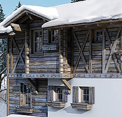 sight of 6 to 8 person appartment in chalet in Ziller Valley Arena / Austria
