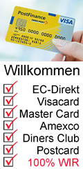 Willkommene Kreditkarten