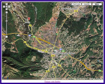 Cliquez sur la carte pour agrandir et acc�der au calcul d'itin�raire avec GoogleMaps