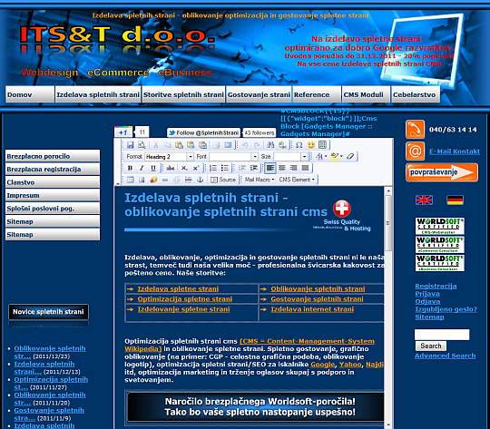 Izdelava spletnih strani cms
