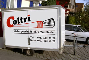 Wir vermieten auch unseren Anh�nger