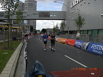 Heinrich Jockenh&ouml;fer und Brigitta Kemner beim Ruhrmarathon 2009