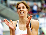 Christina Haack 2011 als Deutsche Meisterin über 200m Christina Haack 2011 als Deutsche Meisterin über 200m