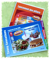 livrets copies A4 couleur avec reliure wire-o metal