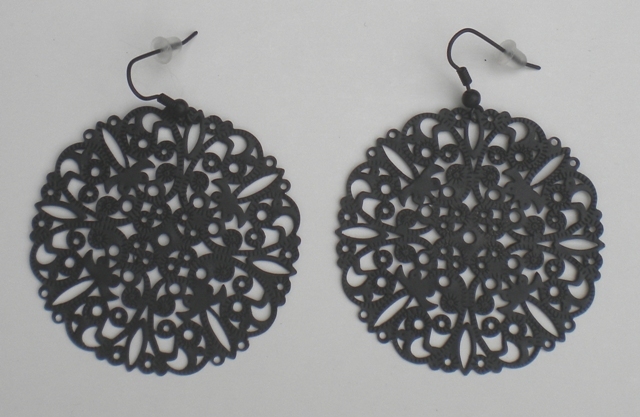 Boucles d'oreilles m&eacute;tal