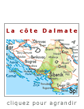 Carte de la c�te Dalmate
