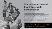 Inserat: Tag der offenen T&uuml;r - September 2009