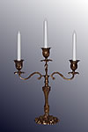 3er Kerzenst&auml;nder Messing