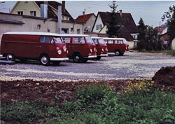 Fahrzeugflotte Fa. Damm ca.1970