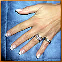 Gel-Fingerngel FRENCH in wei� gehalten