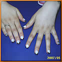 Nailart - wei�/schwarz