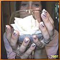 Nailart - wei�/schwarz