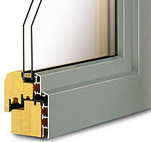 Holzfenster mit Alu Slim 2